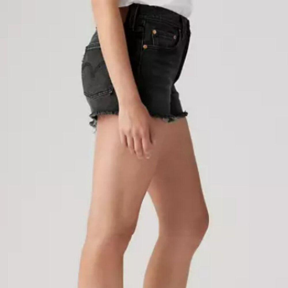 Levi's 501 Original Lunar Black Buttonfly Shorts WS-120 - Picture 3 of 5